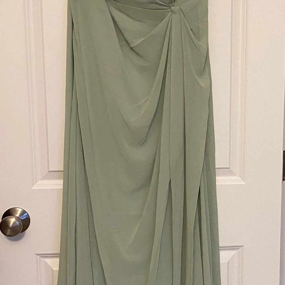 Sage green gown